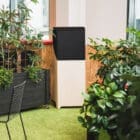 smAIRt®600 air filter shown in a modern green, sustainability focused office