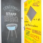 Smarter Surfaces Black Chalkboard Paint in a cafe setting