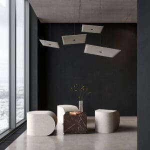 Ceiling element Spot Square (Set of 3)