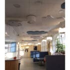 Cloudz Ceiling Absorber seen inside an office 