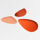 Delta Ceiling Absorber close up product shot in orange