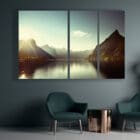A vista printed on Dezibel Printed Acoustic Panels