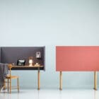 A pair of Dezibel Tables in various colours