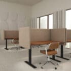 Dezibel Table Arched in an office setting