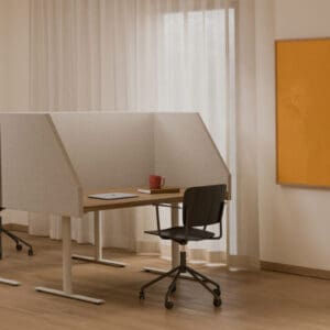 Dezibel Table Bevelled in a workplace