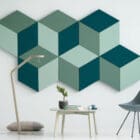 Fazett Wall Absorbers on a wall in a bright airy workplace