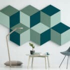 Fazett Wall Absorbers on a wall in a bright airy workplace