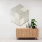 light coloured Fazett Wall Absorbers on a wall in a bright airy workplace