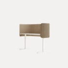 Focus Desk Divider side view in a dark colour