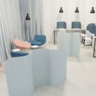 Focus Floor Screen dividing an office 