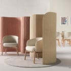 Focus Floor Screens in use with chairs  