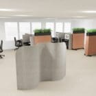 Focus Floor Screens in an open plan workplace