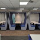 JDD Bill Office Pods used for seating in a co-working environment