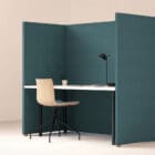 Optima Floor in an office behind a desk providing acoustic reduction
