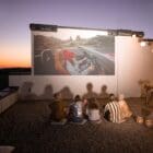 Smarter Surfaces Outdoor Projector Screen Paint in action