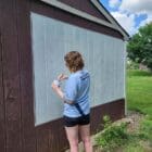 Smarter Surfaces Outdoor Projector Screen Paint being applied