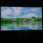 Smarter Surfaces Ultra High Contrast Projector Screen Paint in use at an outdoor event