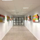 Timber Wall Absorber  in a large open space