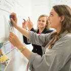 Smarter Surfaces Ultra Magnetic Chalkboard Paint in an office