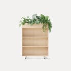 Zorla Shelf from Zilenzio front view with plants