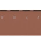 Ditch 4 Pedal by Functionals in ox brown with grouped back view