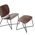 Miller Lounge Chair and Ottoman by Functionals side view