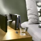 Mr Ed by Functionals lamp and bookends in a bedroom