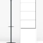 Pictor display cabinet by Functionals with coat stand
