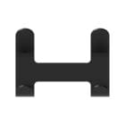 Quattro wall coat rack by Functionals with  hooks made of epoxy coated steel