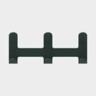 Sei coat rack by Functionals in Raven Black