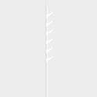 Slide coat stand comprises two white powder-coated metal tubes side view