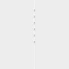 Slide coat stand comprises two white powder-coated metal tubes front view