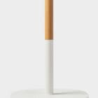 Slide G Wood coat stand with single column close up