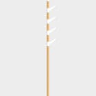 Slide G Wood coat stand with single column product view
