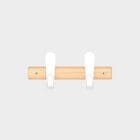 Slide G Wood coat stand hooks close up