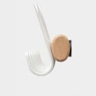 Slide G Wood coat stand hook side view