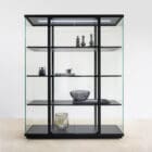 Stolp display cabinet by Functionals by designer Carolina Wilcke with items on shelves
