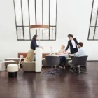Bene PARCS products in a high ceiling office