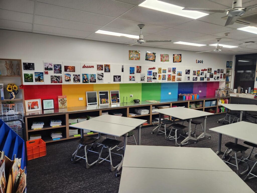 Enscribe Magnetic Glass boards in action in a school