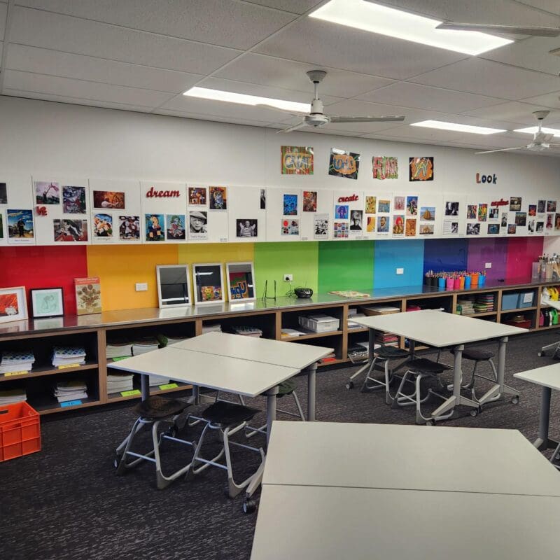 Enscribe Magnetic Glass boards in action in a school