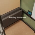 Framery Four with Wide seating area to allow for accessibility devices