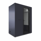 Studiobricks One Plus with a dark exterior and door
