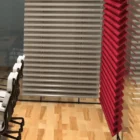 Louvre blades next to each other in an office