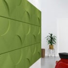 The Torino acoustic tile on a wall
