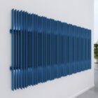Harp Acoustic Wall Blades in Blue