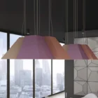 Pyramid Enclave Acoustic Lighting in an office