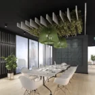 Breeze Acoustic Shade in a boardroom setting