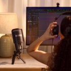 rode nt usb plus insitu girl livingroom musician placing headphones 4500x3000 rgb 1080x1080 50fa66d