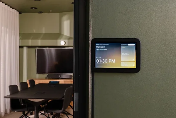 Framery Smart Office Devices featuring the Room Display and Space Overview Anywhere