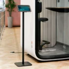 Framery floor stand kit in use